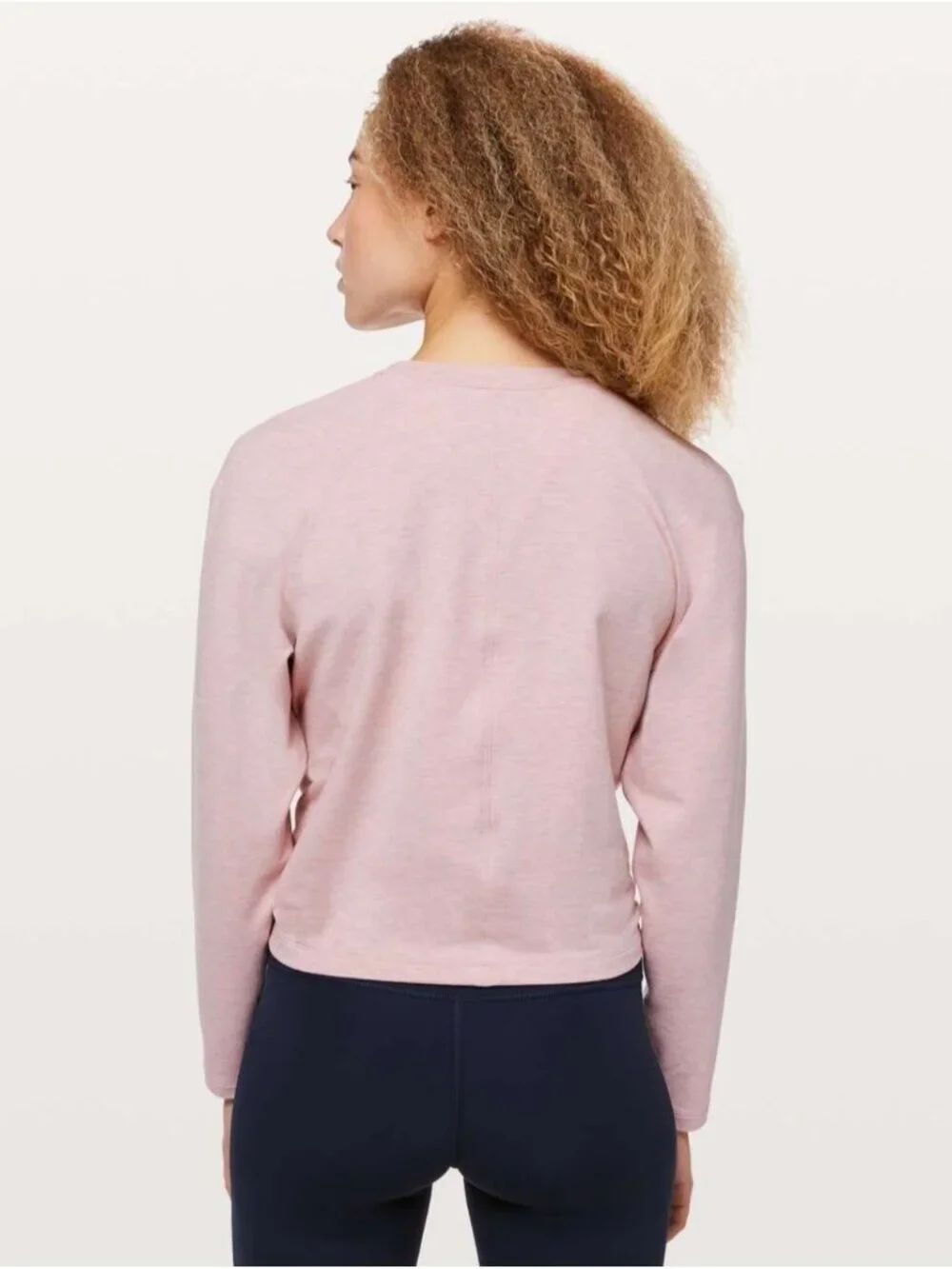 Lululemon Tuck & Gather Pullover Heathered Mod Faint Coral